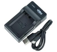 vhbw caricatore USB-C compatibile con Sony Alpha 5000, 6100, 6300, 3000, 6400, 5100, 6000 camera + cavo USB-C + LED