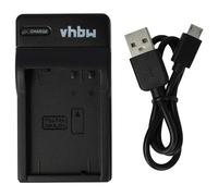 vhbw caricabatterie USB compatibile con Panasonic Lumix DMC-G3W, DMW-GF2KK, DMC-GX1, DMC-GX1X batterie di videocamera, reflex - Stazione di ricarica