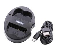 vhbw caricatore duale compatibile con Konica Minolta NP-400 camera + spia di carica