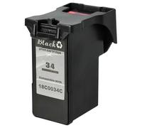 vhbw cartuccia d'inchiostro nero compatibile con Lexmark Z818, Z816, Z815, Z812, Z810, Z805, Z1400 stampante (ricaricata, 22 ml)
