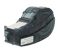 vhbw Cassetta nastro compatibile con Brady BMP21-LAB, BMP21-PLUS, ID PAL, BMP21 etichettatrice 6,4m x 19,05 mm nero su bianco, poliestere