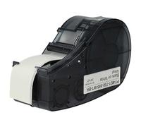 vhbw cassetta nastro compatibile con Brady BMP21-LAB, BMP21 Plus, IDPAL, LABPAL etichettatrice 19,05mm nero su bianco, vinile