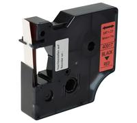 vhbw Cassetta nastro compatibile con Dymo 5000, 2000, 5500, 1000+, 1000, 4500, 3500 etichettatrice 7m x 9 mm nero su rosso