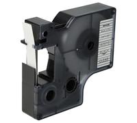 vhbw Cassetta nastro compatibile con Dymo 5000, 2000, 5500, 1000+, 1000, 4500, 3500 etichettatrice 7m x 9 mm nero su trasparente