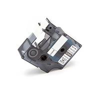 vhbw Cassetta nastro compatibile con Dymo Rhino 6000, 5000, 5200, 4200, 3000, 1000 etichettatrice 3,5m x 19 mm nero su bianco, nylon