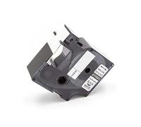 vhbw Cassetta nastro compatibile con Dymo Rhino 6000, 5000, 5200, 4200, 3000, 1000 etichettatrice 3,5m x 24 mm nero su bianco, nylon