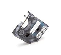 vhbw Cassetta nastro compatibile con Dymo Rhino 6000, 5000, 5200, 4200, 3000, 1000 etichettatrice 5,5m x 9 mm nero su bianco, poliestere - Sostituisce 18482