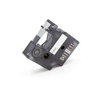 vhbw Cassetta nastro compatibile con Dymo Rhino 6000, 5000, 5200, 4200, 3000, 1000 etichettatrice 5,5m x 12 mm bianco su nero, vinile