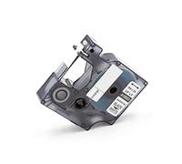 vhbw cassetta nastro compatibile con Dymo Rhino 4200, 5200, 6000, ILP 219 etichettatrice nero su bianco, cassetta di tubi termoretrattili, 9 mm