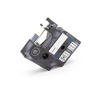 vhbw Cassetta nastro compatibile con Dymo RhinoPro 6000, 5000, 3000, ILP 219 etichettatrice 5,5m x 12 mm nero su bianco, vinile