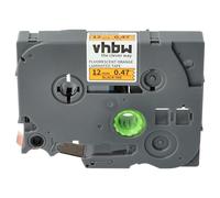 vhbw Cassetta nastro sostituisce Brother TZ-B31, TZE-B31 per etichettatrice 8m x 12 mm nero su arancione fluo
