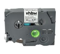 vhbw Cassetta nastro sostituisce Brother TZ-M31, TZE-M31 per etichettatrice 8m x 12 mm nero su trasparente opaco