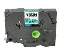 vhbw Cassetta nastro sostituisce Brother TZE-731, TZ-731 per etichettatrice 8m x 12 mm nero su verde
