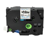 vhbw Cassetta nastro sostituisce Brother TZE-FA4 per etichettatrice 3m x 18 mm blu su bianco, termoadesivo