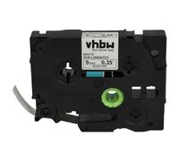 vhbw Cassetta nastro sostituisce Brother TZE-N221 per etichettatrice 8m x 9 mm nero su bianco, plastica