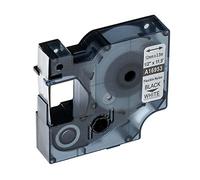 vhbw Cassetta nastro sostituisce Dymo 16953, S0718040 per etichettatrice 3,5m x 12 mm nero su bianco, flessibile