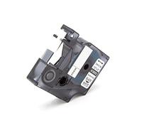 vhbw Cassetta nastro sostituisce Dymo 18055 per etichettatrice nero su bianco, cassetta di tubi termoretrattili, 12 mm