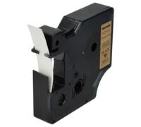 vhbw Cassetta nastro sostituisce Dymo 45023, D1 per etichettatrice 7m x 12 mm nero su oro