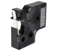 vhbw Cassetta nastro sostituisce Dymo D1, 43620 per etichettatrice 7m x 6 mm bianco su trasparente