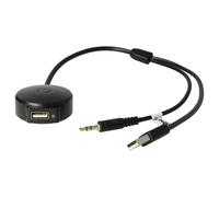 vhbw cavo adattatore audio AUX USB per autoradio (30 cm) compatibile con BMW dall'anno di prod. 09/2006 Series 3 Coupé - USB, Bluetooth