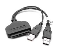 vhbw cavo adattatore SATA III - USB 3.0 compatibile con hard disk esterno HDD, SSD 2'5, Plug & Play nero