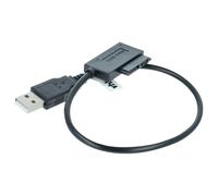 vhbw Cavo adattatore Slimline SATA II 13 pin a USB - adattatore per unità CD/DVD e dischi rigidi