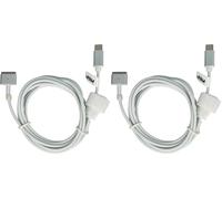 vhbw Cavo adattatore USB tipo C a MagSafe 2 compatibile con Apple Macbook Pro 13" (fine 2012-2017) notebook, laptop - 170 cm, 65 W, PVC (Confezione da 2)