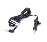 vhbw Cavo Audio AUX con connettore jack da 3,5mm compatibile con Bose QuietComfort 15, 2, QC15, QC2 cuffie,180cm
