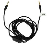 vhbw cavo audio AUX compatibile con Logitech G Pro X, G233, G Pro, G433 cuffie - Con jack da 3,5 mm, 14 cm, nero