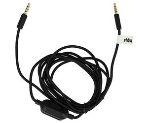vhbw cavo audio AUX compatibile con Logitech G Pro X, G233, G Pro, G433 cuffie - Con jack da 3,5 mm, 14 cm, nero