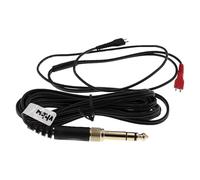 vhbw cavo audio AUX compatibile con Sennheiser HD 480 II, HD 480 CL-II cuffie - Con jack da 3,5 mm a 6,3 mm, 11,2 cm, nero