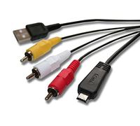 vhbw cavo audio video AV con connettore USB compatibile con Sony Cybershot DSC-TX10, DSC-TX100, DSC-TX100V fotocamera digitale, camera