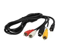 vhbw cavo audio video compatibile con Sony DCR-HC20, DCR-HC20E, DCR-HC19E, DCR-HC21, DCR-HC21E fotocamera digitale, camera - Cavo AV, 1,5 m