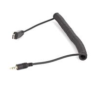 vhbw Cavo compatibile con Sony NEX-3N, NEX-3NL fotocamera digitale, reflex - Cavo di collegamento, 120 cm, a spirale