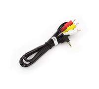 vhbw Cavo composito audio e video AV compatibile con Panasonic NV-RX5, NV-RX50, NV-RX66, NV-RX67, NV-RX7, NV-RX70 fotocamera