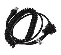 vhbw cavo dati da spina RJ45 a spina RS232 sostituisce Datalogic 90A051935, CAB-362 per lettore codici a barre - Cavo a spirale, 3 m, nero