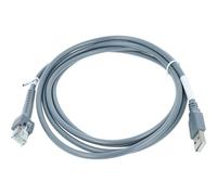 vhbw cavo dati da spina USB 2.0 a spina RJ45 compatibile con Datalogic QuickScan QM2100 lettore codici a barre - Cavo, 2 m grigio