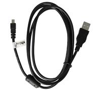 vhbw Cavo dati USB 1,5m compatibile con Casio Exilim EX-H5, EX-H50, EX-S9, EX-Z16, EX-Z33, EX-Z35, EX-Z37, EX-Z42, EX-Z350, EX-Z370, EX-Z670