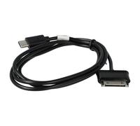 vhbw cavo dati USB-C compatibile con Samsung Galaxy Tab 2 10.1 GT-P5100 16G, Tab 2 10.1 GT-P5100 / GT-P5110 / GT-P5113 tablet - Cavo, 100cm, nero