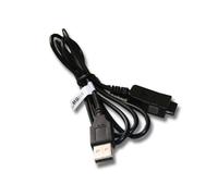 vhbw cavo dati USB cavo di ricarica 2-in-1 compatibile con HP IPAQ HX4700, RX1950, RX3700, RX3710 dispositivo palmare, handheld computer - 130cm, nero