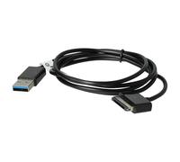 vhbw cavo dati USB compatibile con Asus Eee Pad Transformer TF300TG tablet - Cavo di ricarica 2in1, 100cm, nero