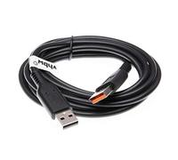 vhbw Cavo dati USB compatibile con Lenovo IdeaPad MIIX 700 tablet - Cavo (USB standard tipo A) di ricarica 2in1, 200cm, nero