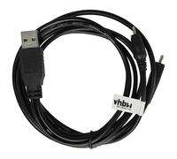 vhbw cavo dati USB compatibile con Nokia 6555, 6303 Classic Illuvial, 6210 Navigator, 6300i, 6220 Classic, 6500 Slide cellulare - nero