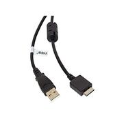 vhbw Cavo dati USB (da tipo A a lettore MP3) cavo di ricarica compatibile con Sony Walkman NWZ-S615, NWZ-S615F lettore MP3 - nero, 150cm