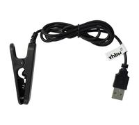 vhbw cavo di alimentazione USB compatibile con Polar V800 smartwatch tracker - Stazione di ricarica, nero, 100 cm