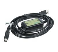 vhbw cavo di programmazione PLC compatibile con Mitsubishi MELSEC FX, FX1N, FX1S sistema di controllo - Cavo di connessione con driver CD, 3 m