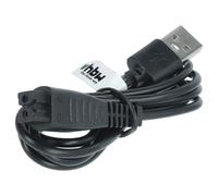 vhbw cavo di ricarica compatibile con Panasonic ES-RF41, ES-RT30, ES-RT31, ES-RT33, ES-RT37, ES-RT37-s rasoio - Cavo di rete, 120 cm, nero