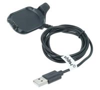vhbw cavo di ricarica USB compatibile con Garmin Approach S5, S6 smartwatch tracker - Docking station, nero, 95 cm