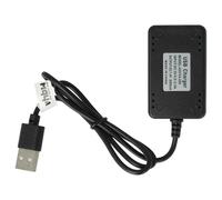 vhbw Cavo di ricarica USB compatibile con Xinlehong XLH 912, 9115, S911, 9116, 9120 batterie RC, battery pack per modellismo RC - 55 cm 7.4V, 2A