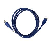 vhbw Cavo micro-B USB (USB A a Micro USB 3.0) compatibile con Buffalo HD-AVSU3 Media Hard Drive - dati USB, 180 cm blu
